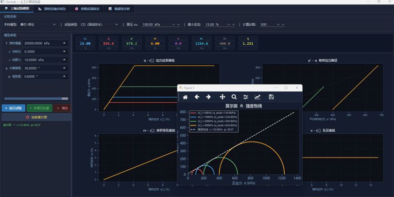 iGeoLab — 土工试验与参数反演中心